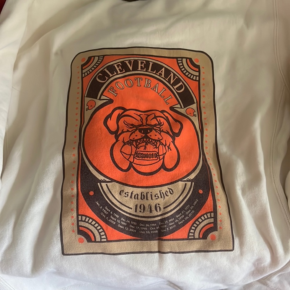 Emily Roggenburk Cleveland Browns hoodie!